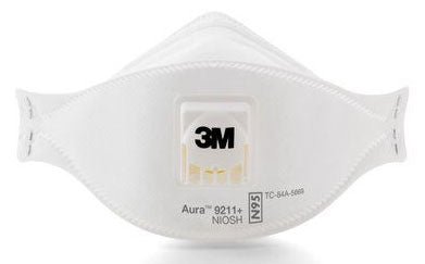 3M™ Aura™ Particulate Respirator 9211+/37193(AA), N95 120 EA/Case - WS Supply Store