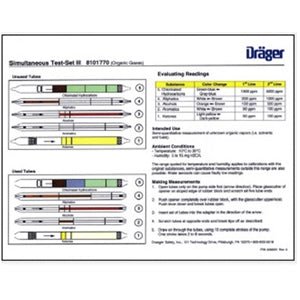 Dräger Card Laminated Quick Reference Clan Lab Simultest - PN 4056564 - WS Supply Store