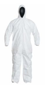 DuPont Tyvek® IsoClean® Coverall with Attached Hood, White, X - Large - WS Supply Store