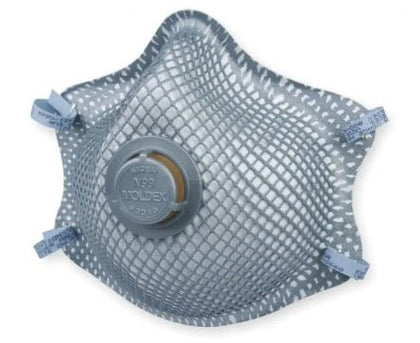 Moldex N99 Disposable Respirator w/ Valve, M/L, Gray, PK10 - WS Supply Store